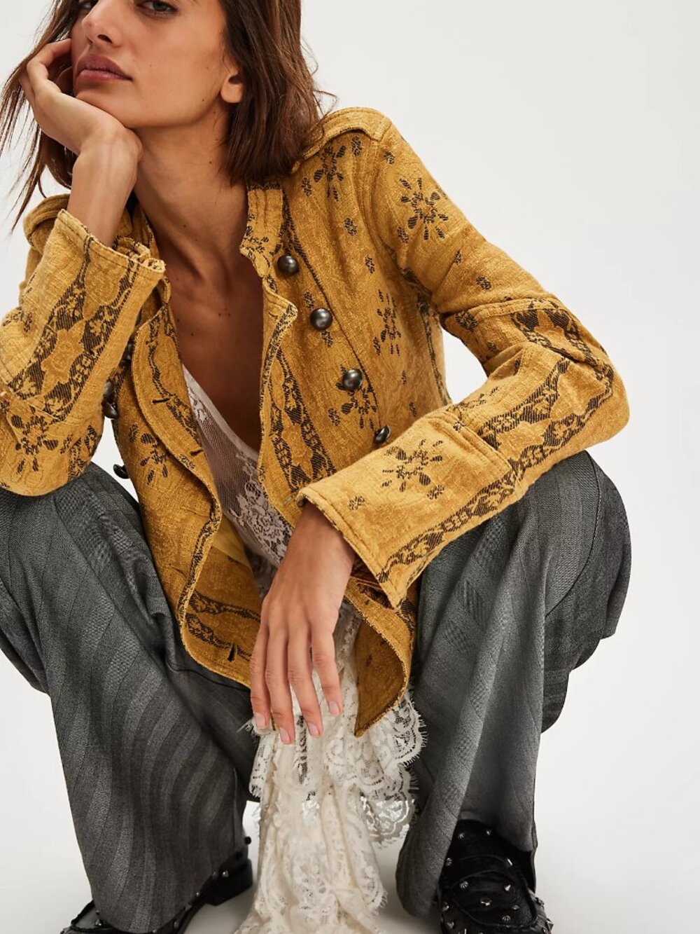 Lotty Jacquard Band Jacket - Picture 3 of 8